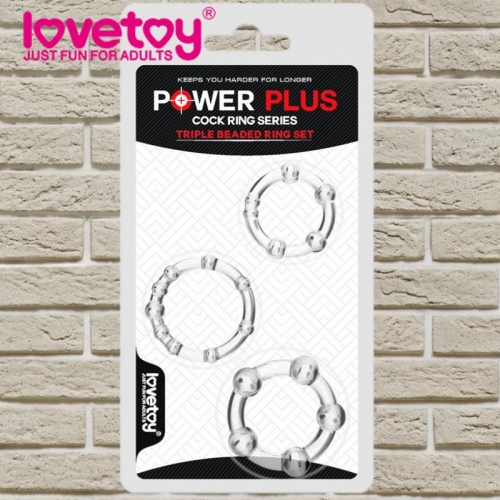 Набор эрекционных колец "Power Plus", 3 шт