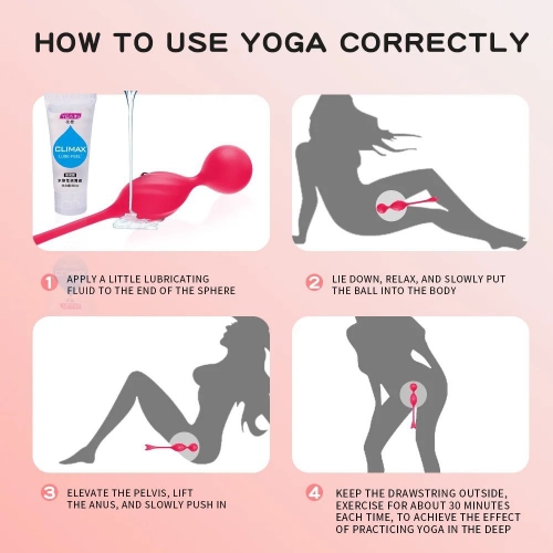 Вагинальный тренажер с электростимуляцией и пультом "Yoga electric shock pussy ball"