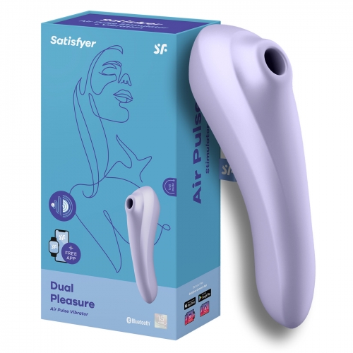 Вакуумный волновой стимулятор клитора и вибратор "Satisfyer Dual Pleasure 2в1"