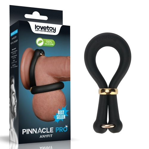 Силиконовое эрекционное кольцо на член и мошонку "Pinnacle Pro"