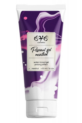 Увлажняющий гель на водной основе, продлевающий половой акт "OYO PERSONAL GEL MENTOL", 50 мл.