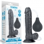 Афрофаллоимитатор на присоске с семяизвержением "Squirt extreme" 9,0" 
