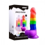 Цветной фаллоимитатор на присоске "Jelly Dildo 6.4"
