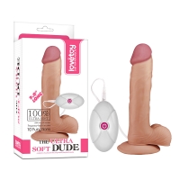 Фаллоимитатор на присоске с вибрацией "ULTRA SOFT DUDE"