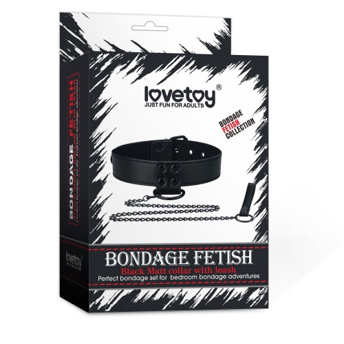 Ошейник с поводком "Bondage Fetish"