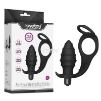 Анальная пробка "Ass-Rasca Vibrating Plug Combo"