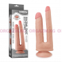 Фаллоимитатор сгибающийся для двойного проникновения на присоске "Skinlike Soft Dong"