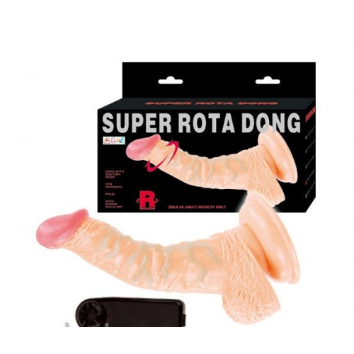 Фаллоимитатор с вибрацией и ротацией "Super Rota Dong"