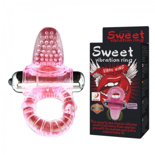 Кольцо - язычок с вибропулей "Sweet"