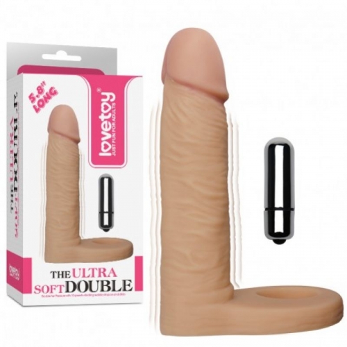 Насадка на член для двойного проникновения "The Ultra Soft Double"